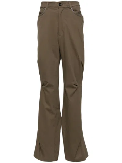 Kiko Kostadinov Ohne K-dart Trousers Brass In Green
