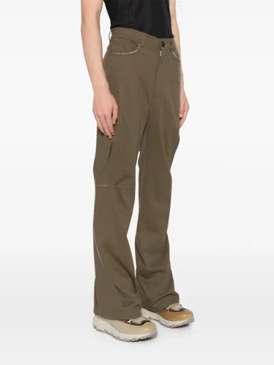 Kiko Kostadinov Ohne K-dart Trousers Brass In Green