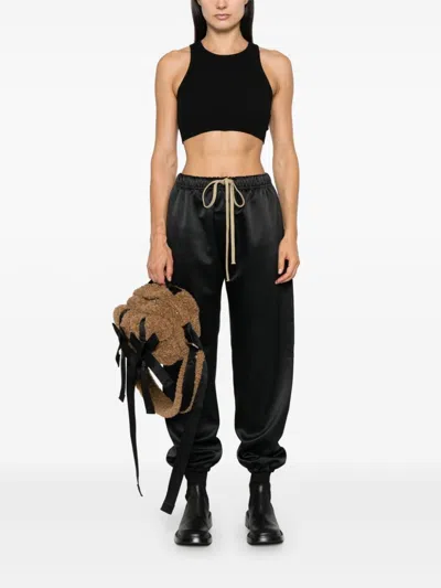 Essentials Black Rib Tank Top In Black