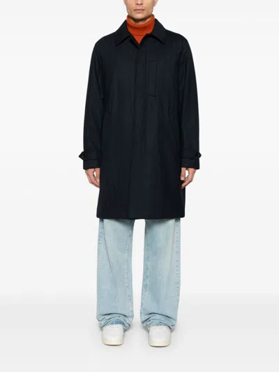 Aspesi Stroll Raincoat In Blue