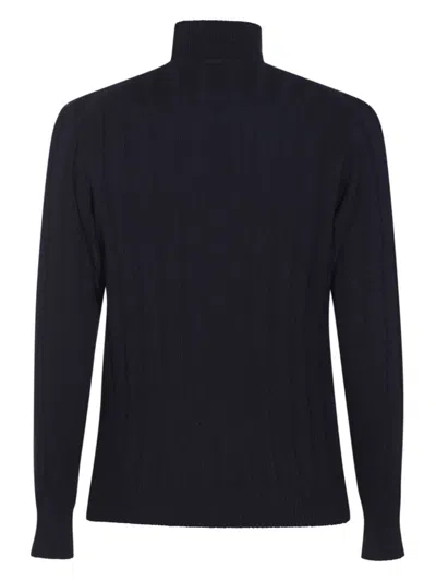 Lardini Wool And Cashmere Sweater In Blue