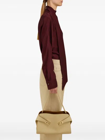 Ferragamo Medium Hug Soft Shoulder Bag In Neutrals