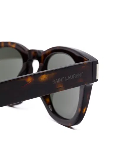 Saint Laurent Square-frame Sunglasses In Brown