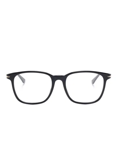 Shop Montblanc Square-frame Glasses In Black