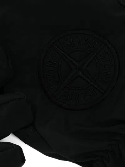 Stone Island Econyl® Gloves In Black