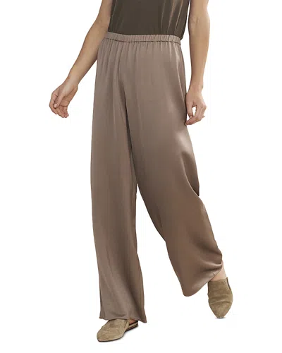Jenni Kayne Demi Crepe Wide-leg Pants In Olio