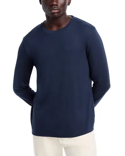 Theory Essential Tee Long Sleeve In Anemone Milano In Baltic