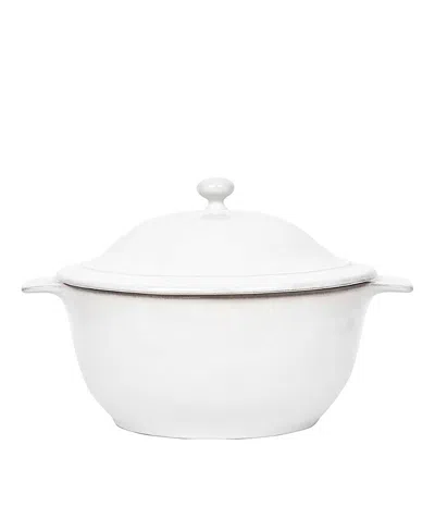 Juliska Puro Whitewash Lidded Casserole Dish, 12" In Whitewash