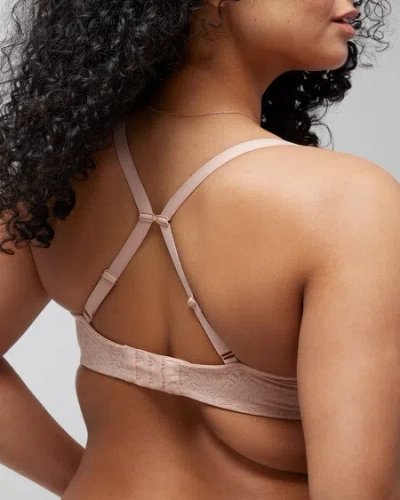 Soma Unlined Perfect Coverage T-shirt Bra With Stretch Lace In Red Size 36ddd In Paint The Town Red