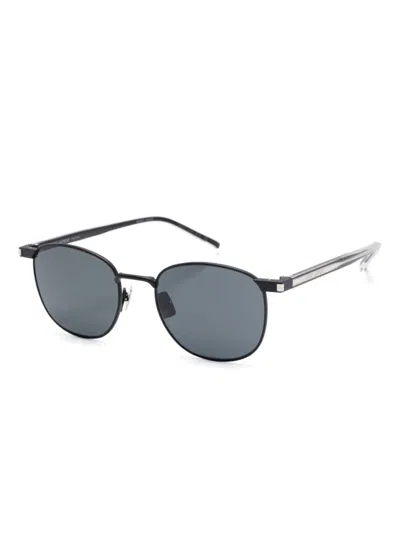 Saint Laurent Round-frame Sunglasses In Grau