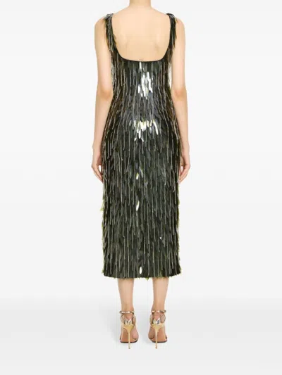 Ilta Verna Embellished Evening Dress In Grün