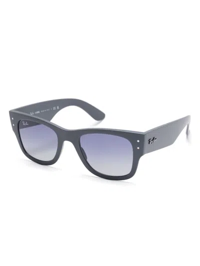 Shop Ray Ban Mega Wayfarer Liteforce Sunglasses In Grau