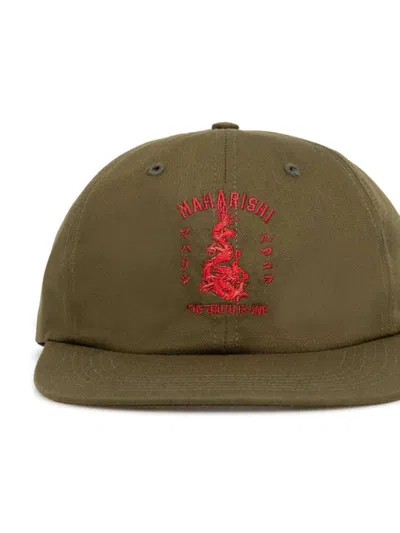 Shop Maharishi Dragon Anniversary Cap In Grün