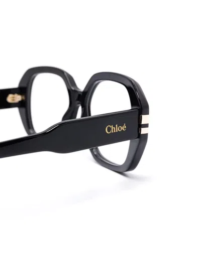 Chloé Square-frame Glasses In Schwarz