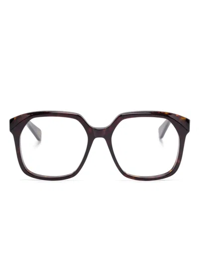 Chloé Square-frame Glasses In Schwarz
