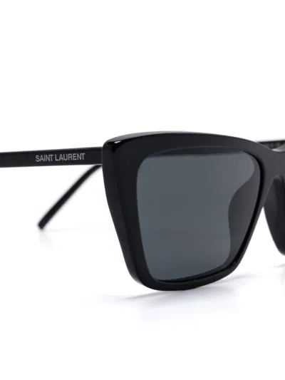 Saint Laurent Cat Eye-frame Sunglasses In Schwarz