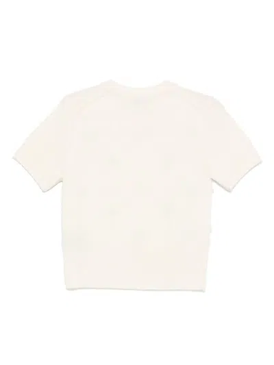 Ps By Paul Smith 3d-knitted Top In Weiss