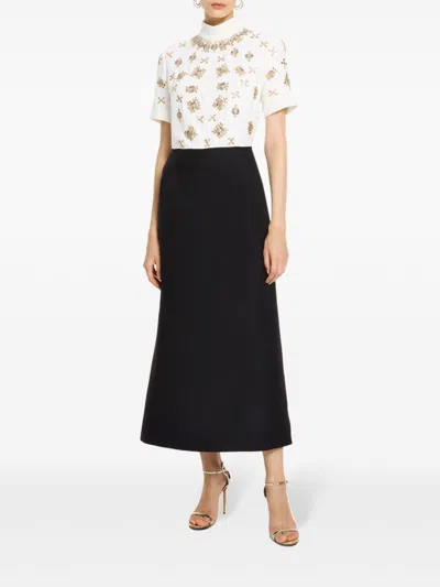 Dice Kayek Crystal-embellished Midi Dress In Schwarz