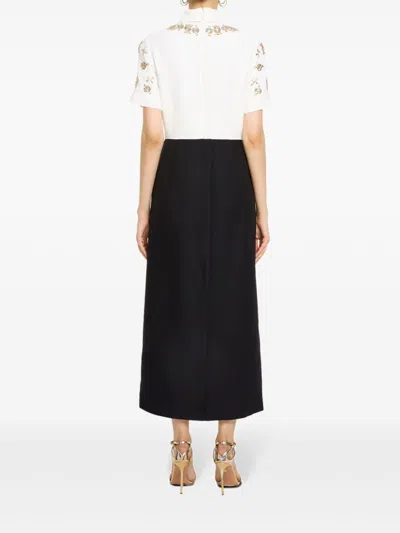 Dice Kayek Crystal-embellished Midi Dress In Schwarz