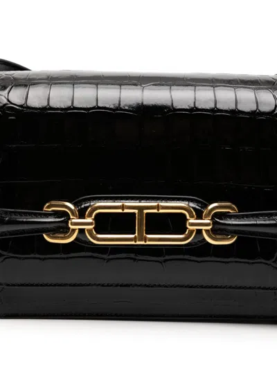 Tom Ford Whitney Medium Shoulder Bag In Black