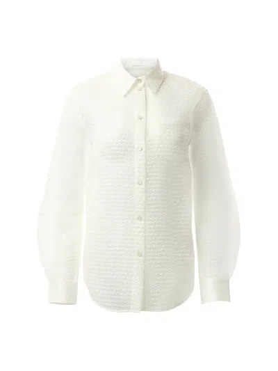 Helmut Lang Curved Bubblewrap Shirt In Clear