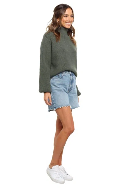 Petal And Pup Petal & Pup Freddie Turtleneck Sweater In Green