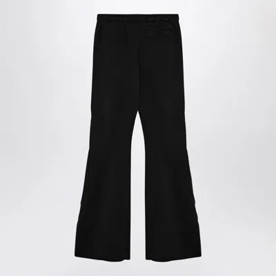 Shop Entire Studios Black Flared Trousers In Grey