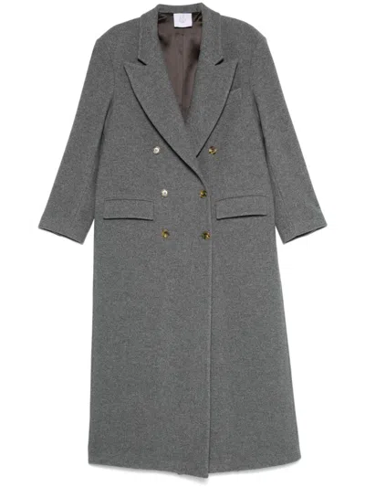 Shop Le Sully Studio Brigitte Coat In Grey