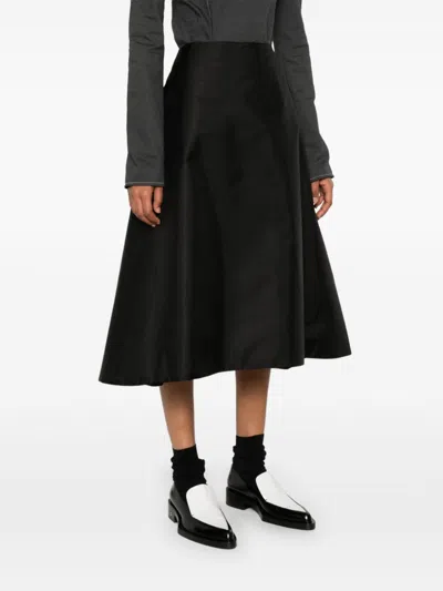 Marni A-line Midi Skirt In Black
