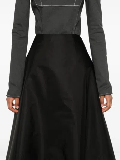 Marni A-line Midi Skirt In Black