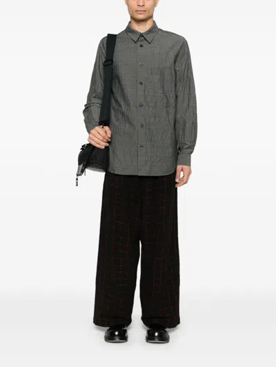 Forme D'expression Crinkled Shirt In Grey