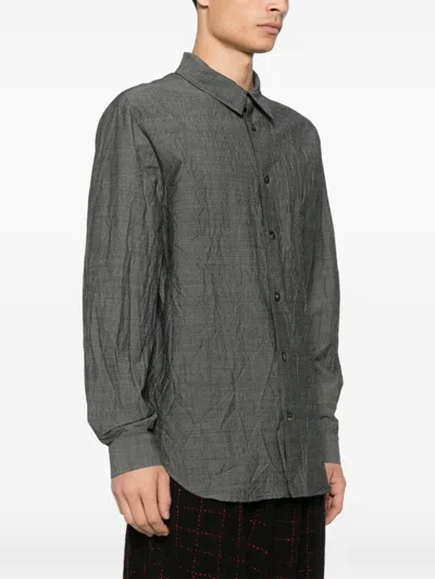 Forme D'expression Crinkled Shirt In Grey