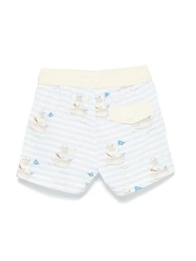 Patachou Pirates-print Swim Shorts In Blue