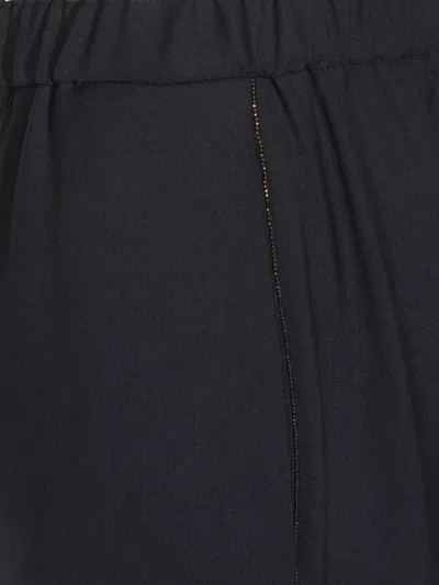Fabiana Filippi Joggers Dress Wool In Blue