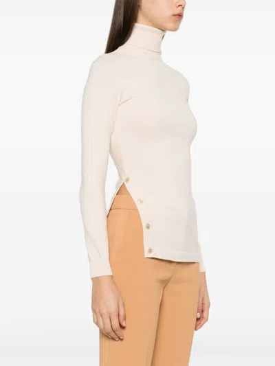 Elisabetta Franchi Stud-detailed Sweater In Pink