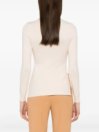 Elisabetta Franchi Stud-detailed Sweater In Pink