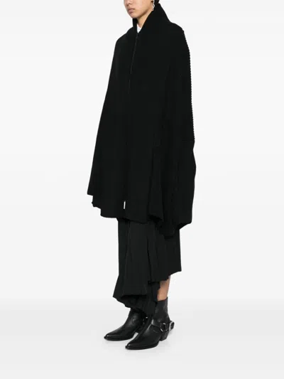 Yohji Yamamoto Layered-design Cardigan In Black