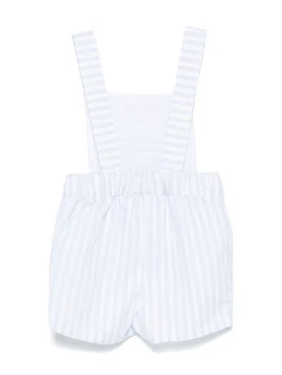 Patachou Striped Romper In Blue