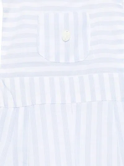 Patachou Striped Romper In Blue