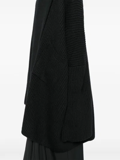 Yohji Yamamoto Layered-design Cardigan In Black