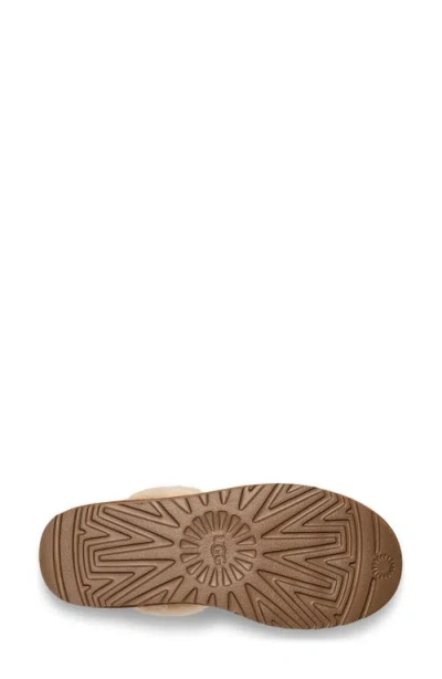 Ugg(r) Classic Ultra Mini Spillseam Genuine Shearling Bootie In Chestnut