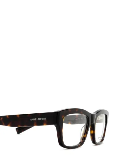 Shop Saint Laurent Eyewear Eyeglasses In Brown