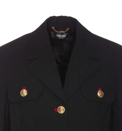 Shop Versace Jackets In Black