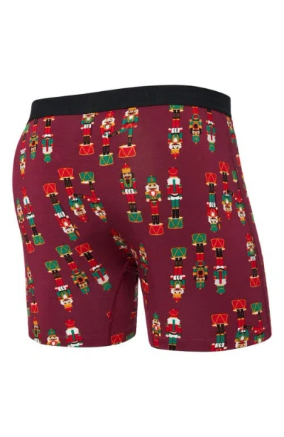 Saxx Ultra Super Soft Relaxed Fit Boxer Briefs In Nutcracker-merlot