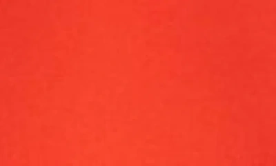 Oscar De La Renta Asymmetric Hem Virgin Wool Blend Midi Dress In Vermilion