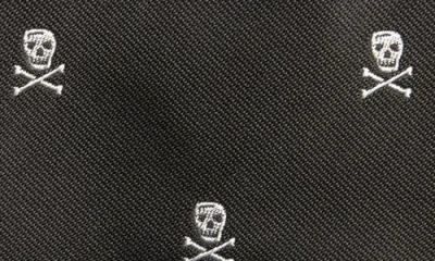 Ralph Lauren Purple Label Skull & Crossbones Silk Tie In Black