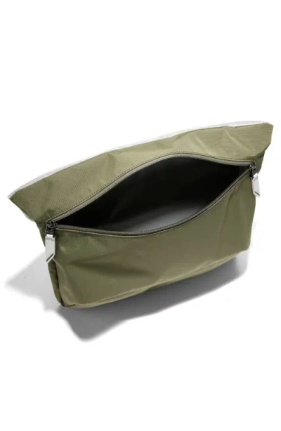 Shop Cole Haan Central Nylon Sling Bag In Olive Nigh