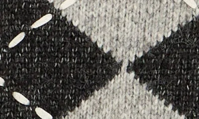 English Factory Argyle Sweater Vest In Black