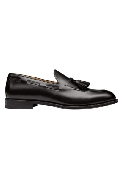 Charles Tyrwhitt Leather Tassel Loafer In Black