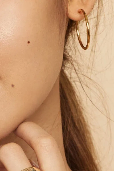 Oradina 14k Gold Everything Hoop Earrings In White Gold